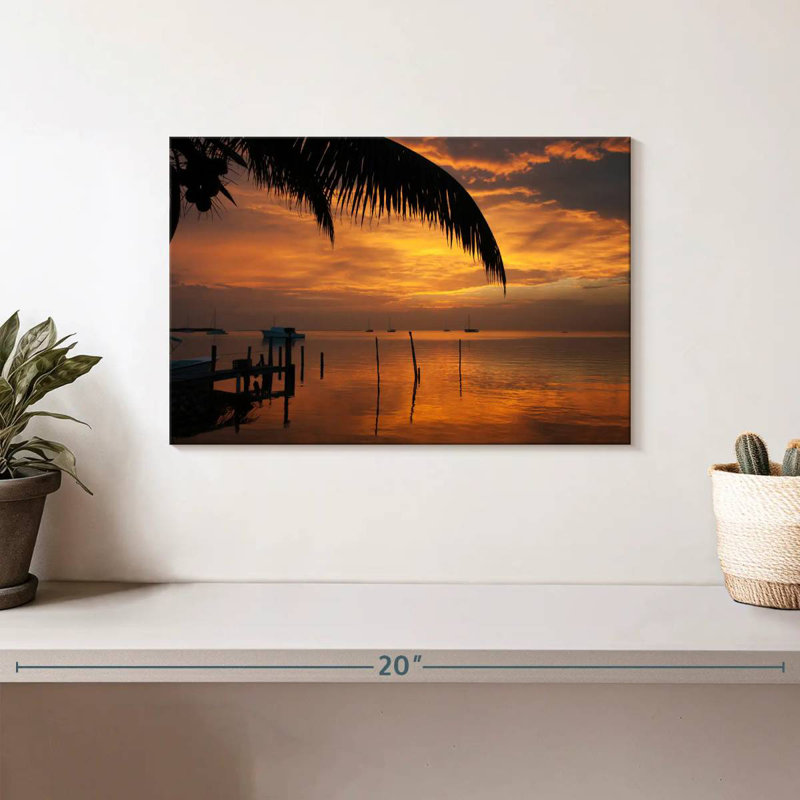 Gillard Sunset In Belize, 8" H x 12" W