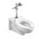 Afwall Elongated Wall Mounted with Self-Cleaning Power (Seat Not Included)