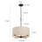  4 - Light Dimmable Drum Chandelier Dining Room Chandelier