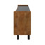 Meuble télé Mid-Century moderne avec 3 armoires, console multimédia pour téléviseur de 70 po ou moins, centre de divertissement et solution de rangement idéaux-2080332612