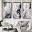 «White and Grey Ripples Of Stone», 3 pièces sur toile-2121534762-2121534764