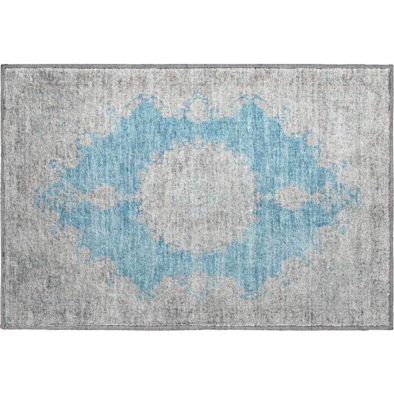 Premium Machine Washable Natoma AMF1003 Oriental Rug, Rectangle 1'8" x 2'6"