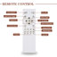 Ventilateur de plafond 19,7 po à profil bas avec lumières et télécommande, ventilateurs de plafond encastrés modernes Fandelier noir pour chambre à coucher-720534496