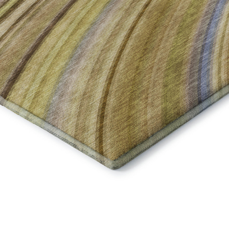 Premium Machine Washable Cerrito AMF585 Beige Rug, Rectangle 2'6" x 3'10"
