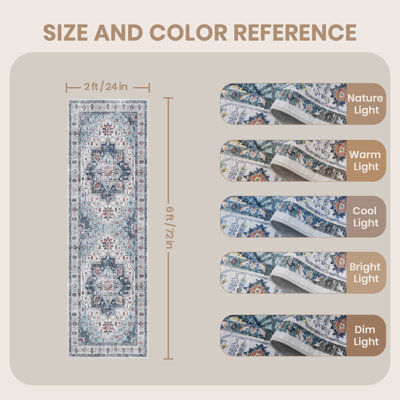 Malila Machine Washable Non-Slip Area Rug