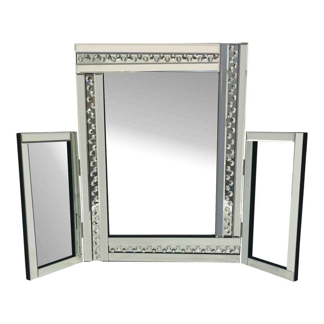 Faasulu Glass Framed Freestanding Dresser Mirror