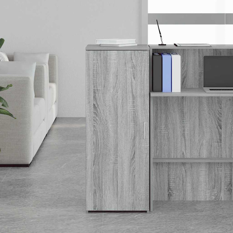 Storage Cabinet, Grey Sonoma