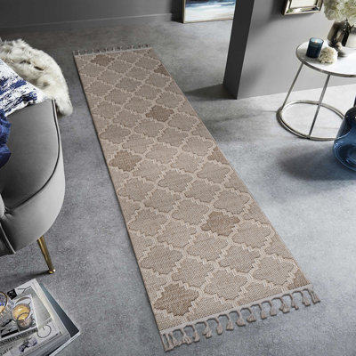 Tapis crème à treillis 2X8 de - Transformez vos vêtements de teinture et sans perte de poils Diverses pièces Coffre-fort pour animaux de compagnie Simple à nettoyer