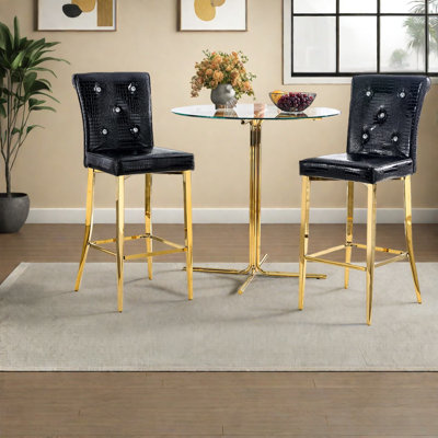 Ensemble de table de salle à manger (doit inclure la table et la chaise), ensemble de cuisine moderne en verre et métal