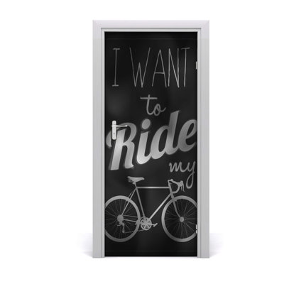 Want To Ride Door Decal