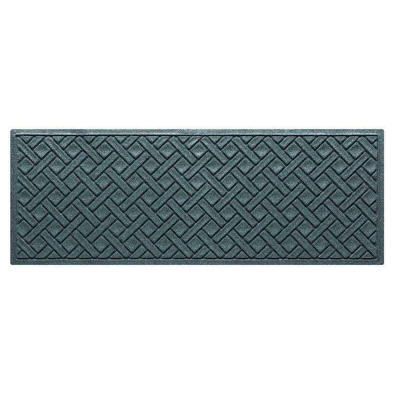 WaterHog® Lattice 22 in, x 60 in. Indoor Outdoor Runner Doormat, 0.375" H x 60" W x 22" D, Bluestone