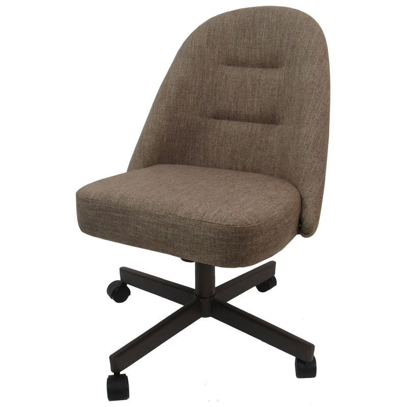 Chaise d'appoint rembourré, Café, Beige bassin