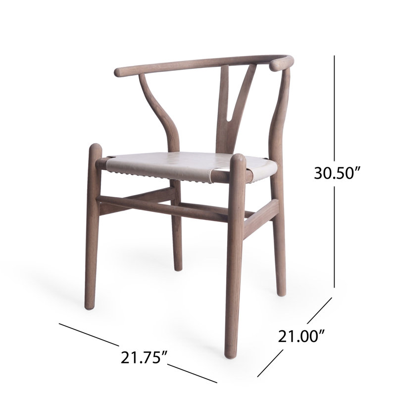 Inderjeet Side Chairs in Antique Natural, White, Light Brown