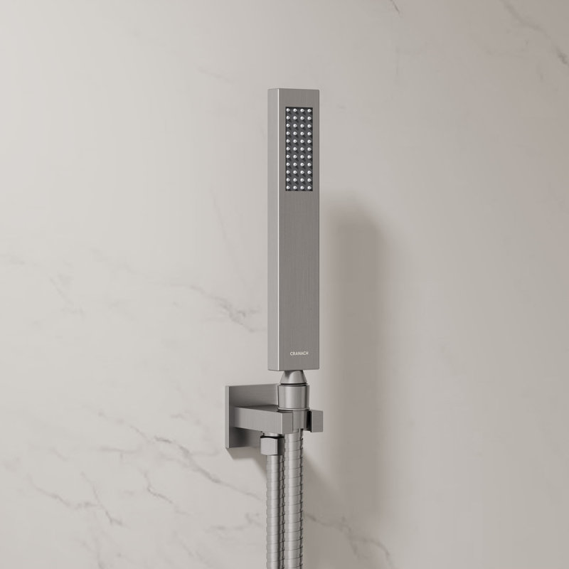 Rugen Rainfall Shower System, 12" High-Pressure Shower Head with Handheld, Thermostatic Valve Included, Wall Mount Shower Faucet Set, Brushed Nickel Bathroom Shower Fixtures
