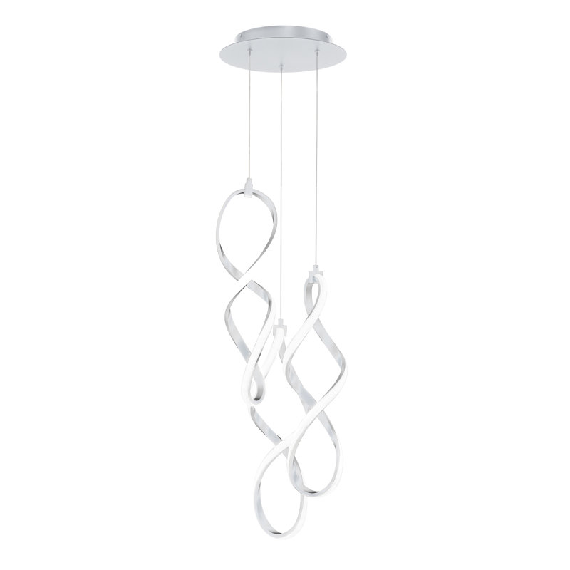 Interlace Round Multi-Light 4-CCT Pendant, Chrome
