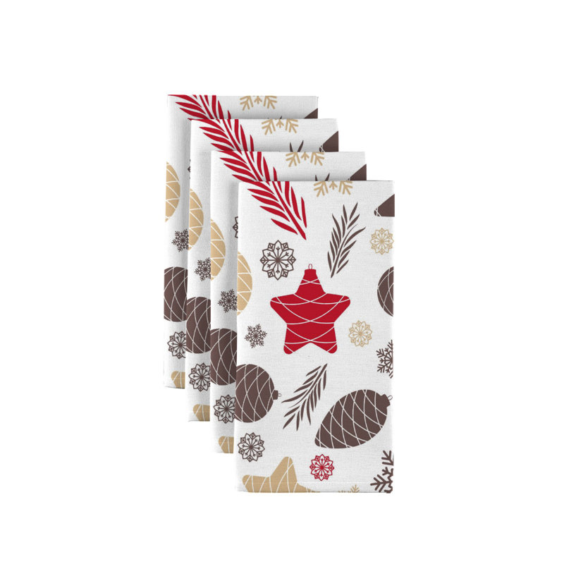 Littlefield Polyester Polka Dots Square Napkin