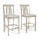 Slatted Back Counter Height Chair