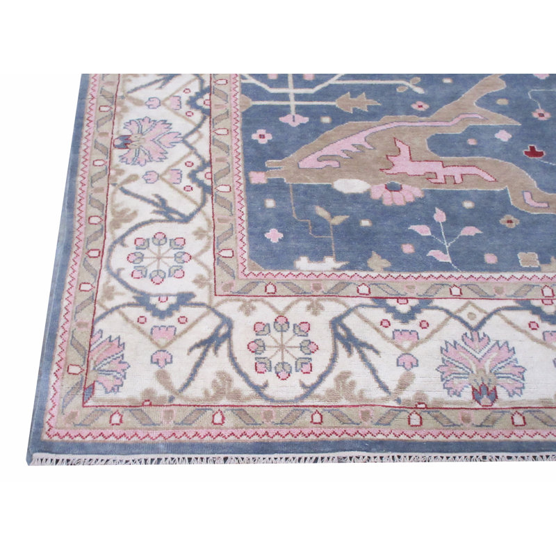Tapis noué à la main 12 x 15 Oushak