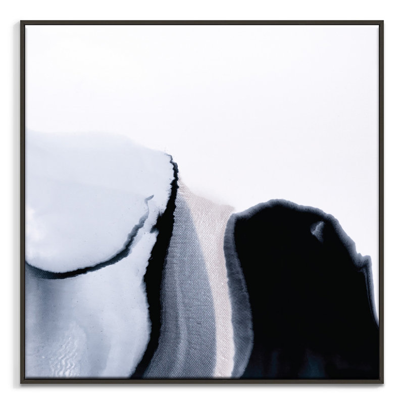 Scapes 9 by Chalie MacRae - Painting on Canvas, 76cm H x 76cm W, Black Floater Framed