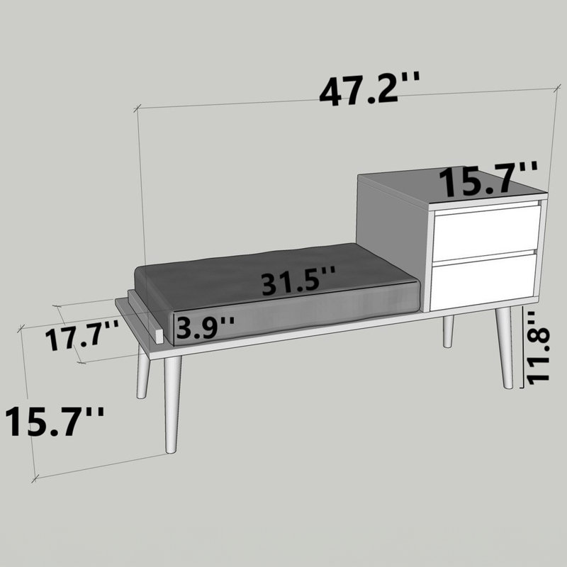 Lummie Upholstered Storage Bench