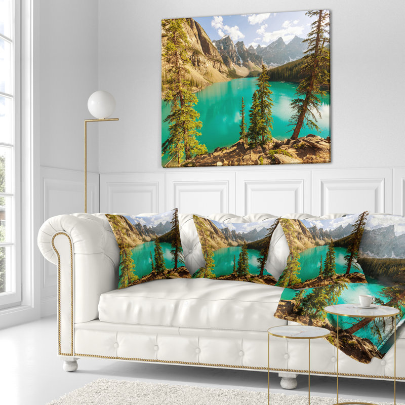 Coussin Schafer Lake, 18 po x 18 po, Coussin décoratif