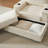 4-Piece 84" Upholstery Loveseat Sofa Bed With 2 toss pillows & 2 Movable Storage Ottomans-1648674819