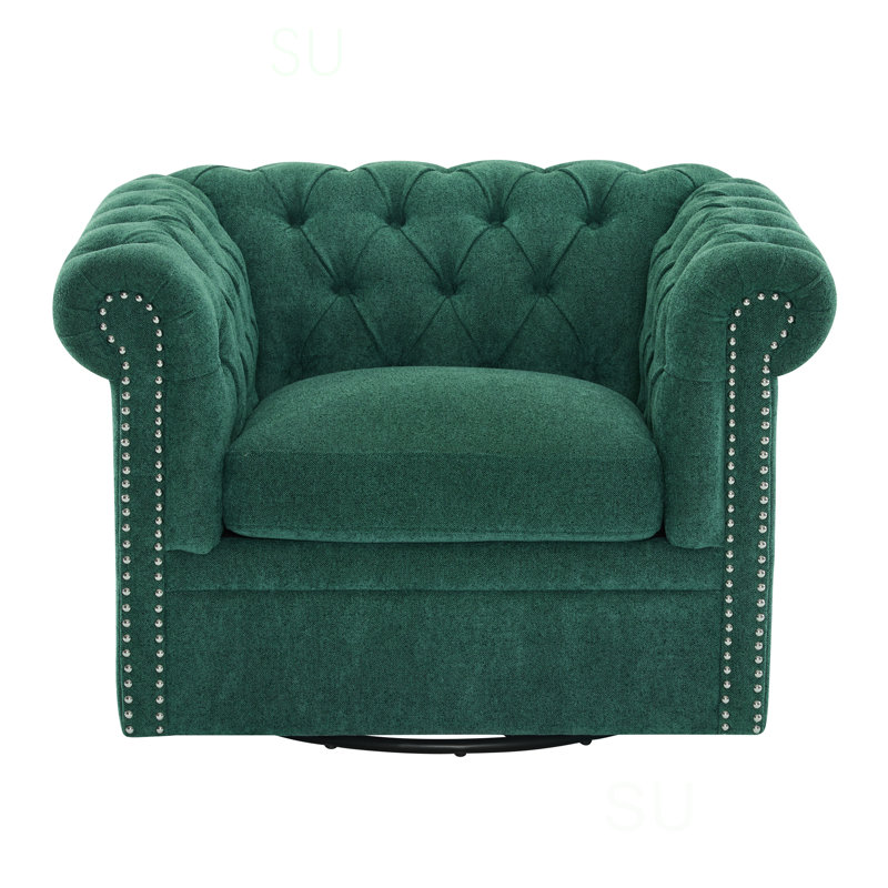 Fauteuil club pivotant Chesterfield