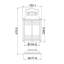 Alexandra Transparent Pier Mount Light