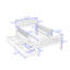 Lit plateforme en bois avec deux tiroirs de rangement et tête de lit Aytan-500487370-500487368