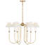 Ingela 6 - Light Metal Chandelier by Amber Lewis