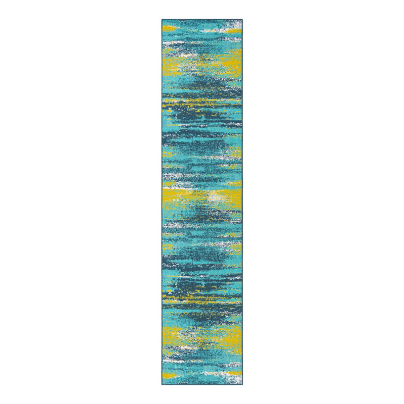 Tapis d'extérieur intérieur / extérieur Coastal, Tapis de couloir 2 pi 7 po x 12 pi
