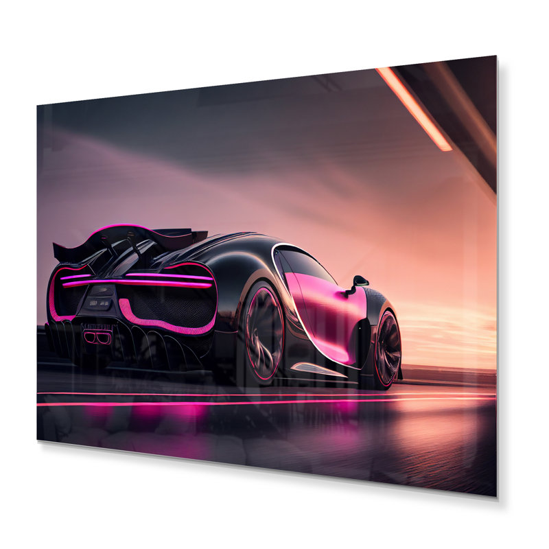 Décoration murale visionnaire Bugatti, H 16 po x l 32 po x P 1 po