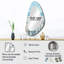 Lurdes - Coastal Metal Art Decor - Miroir mural asymétrique
