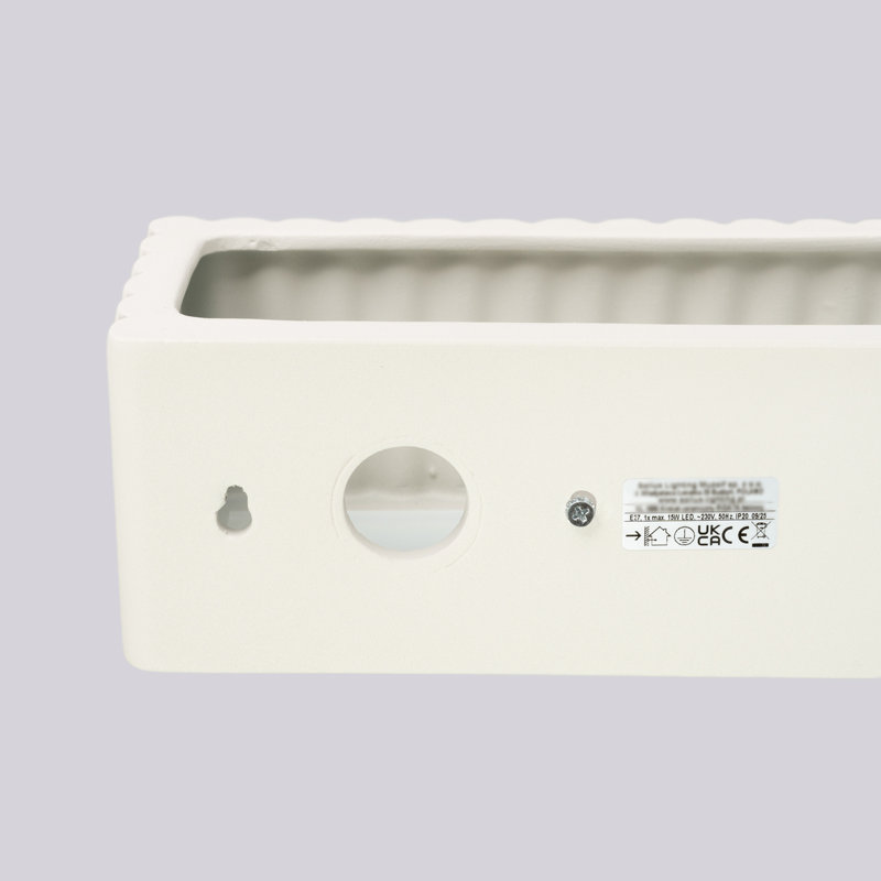 Wall lamp ceramic RIGATA, Beige