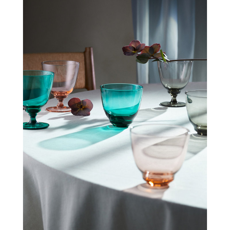 Flow Drinking Glass, Gray