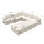 Canapé modulaire rembourré réversible 7 pièces Akshata-315425476