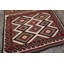 Tapis à tissage plat en laine gris antique couleur Navajo