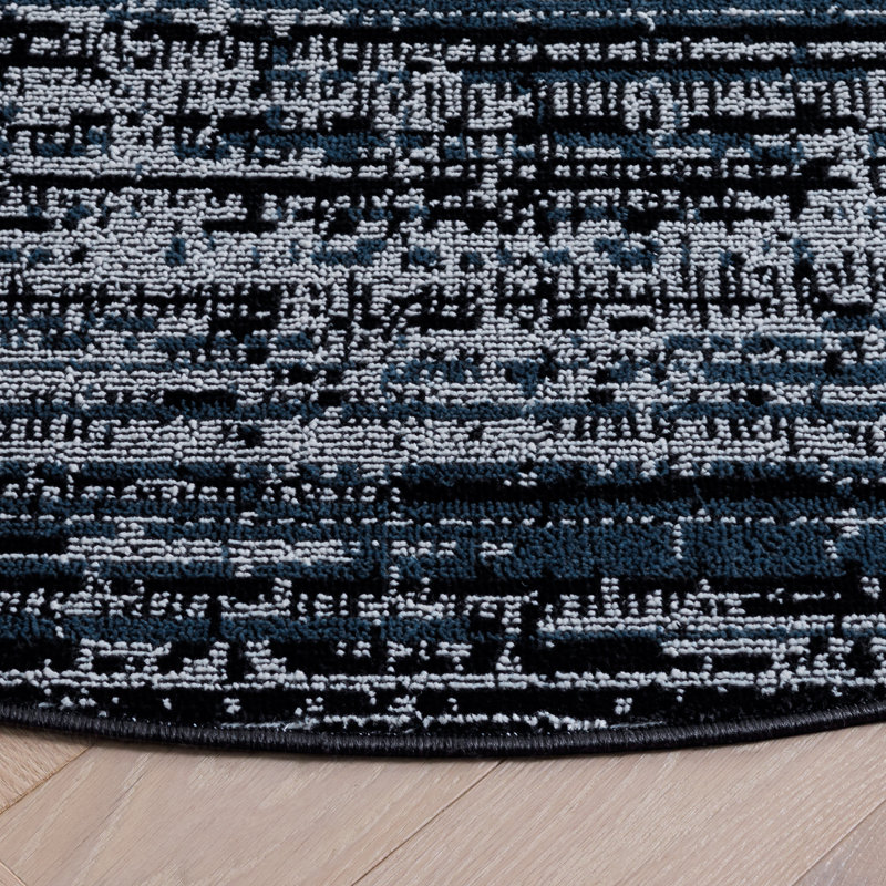 Mila 238 Performance No Pattern Rug, Round 6'7"