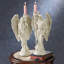 Angels 2 Piece Polyresin Tabletop Candlestick Set