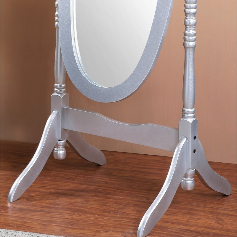 Miroir à finition argentée