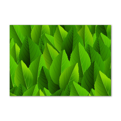 Green Leaves - Wrapped Canvas Print