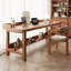 Bureau rectangulaire en bois de noyer -1613678238