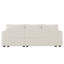 3 Seater Chenille Chaise End Sofa-1630232593