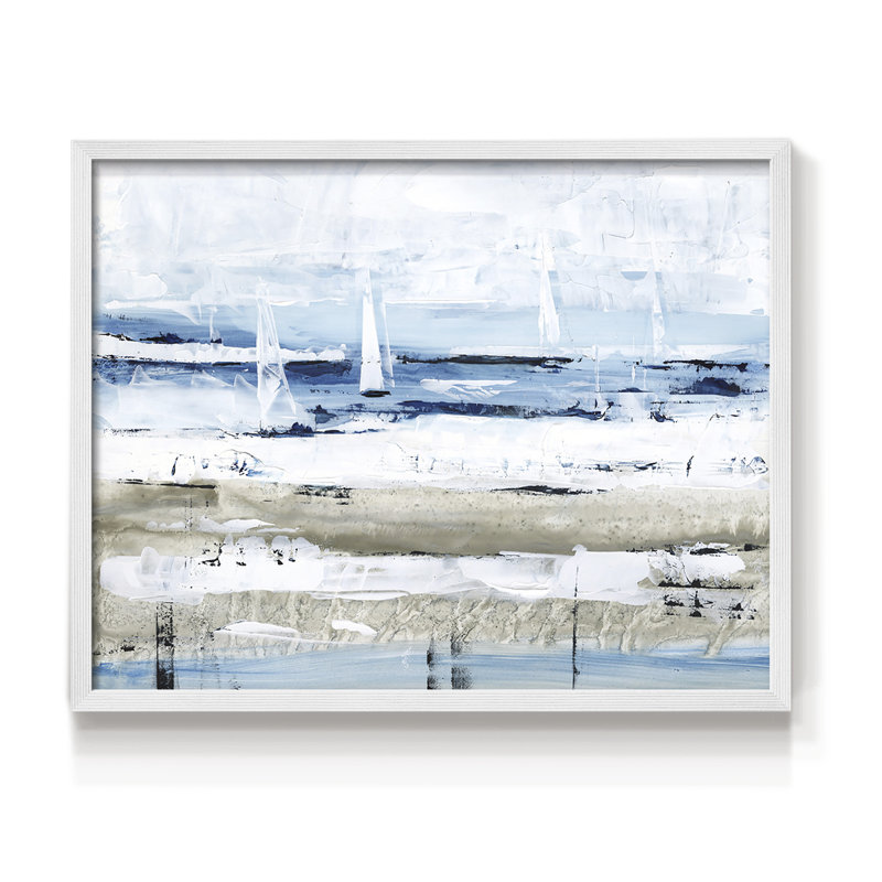 «Sea Gaze I», reproduction encadrée, Blanc, H 16 po x l 20 po