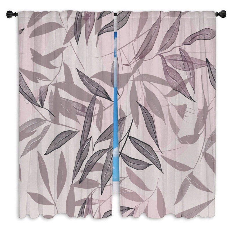 Paire de rideaux obscurcissant en polyester Suhaila, L 40 po x L 52 po
