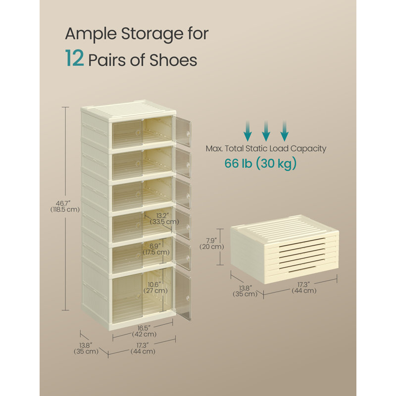 12 Pair Shoe Storage Cabinet
