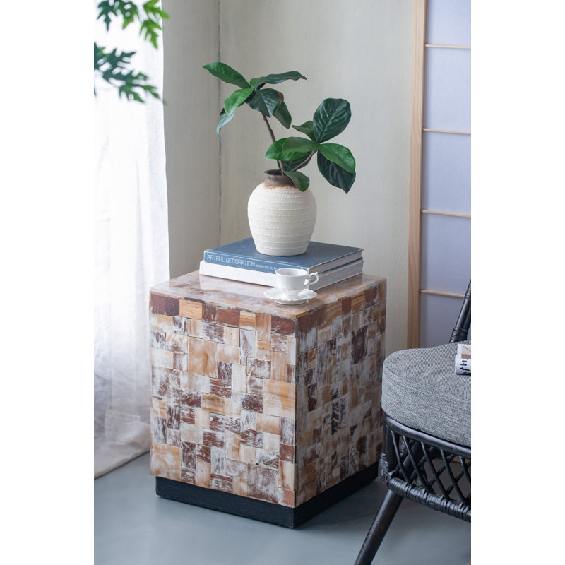 Sonique 18.9'' Tall Wood Accent Stool