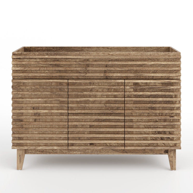 Base de meuble-lavabo double autoportant 48 po 48 po, lavabo non inclus, assemblage requis, certifié EPA