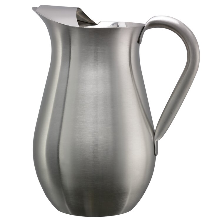 Stainless Steel Belly Shape Pitcher 2qt Red Barrel Studio