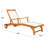 London Outdoor Eucalyptus Wood Chaise Lounge-1860210300